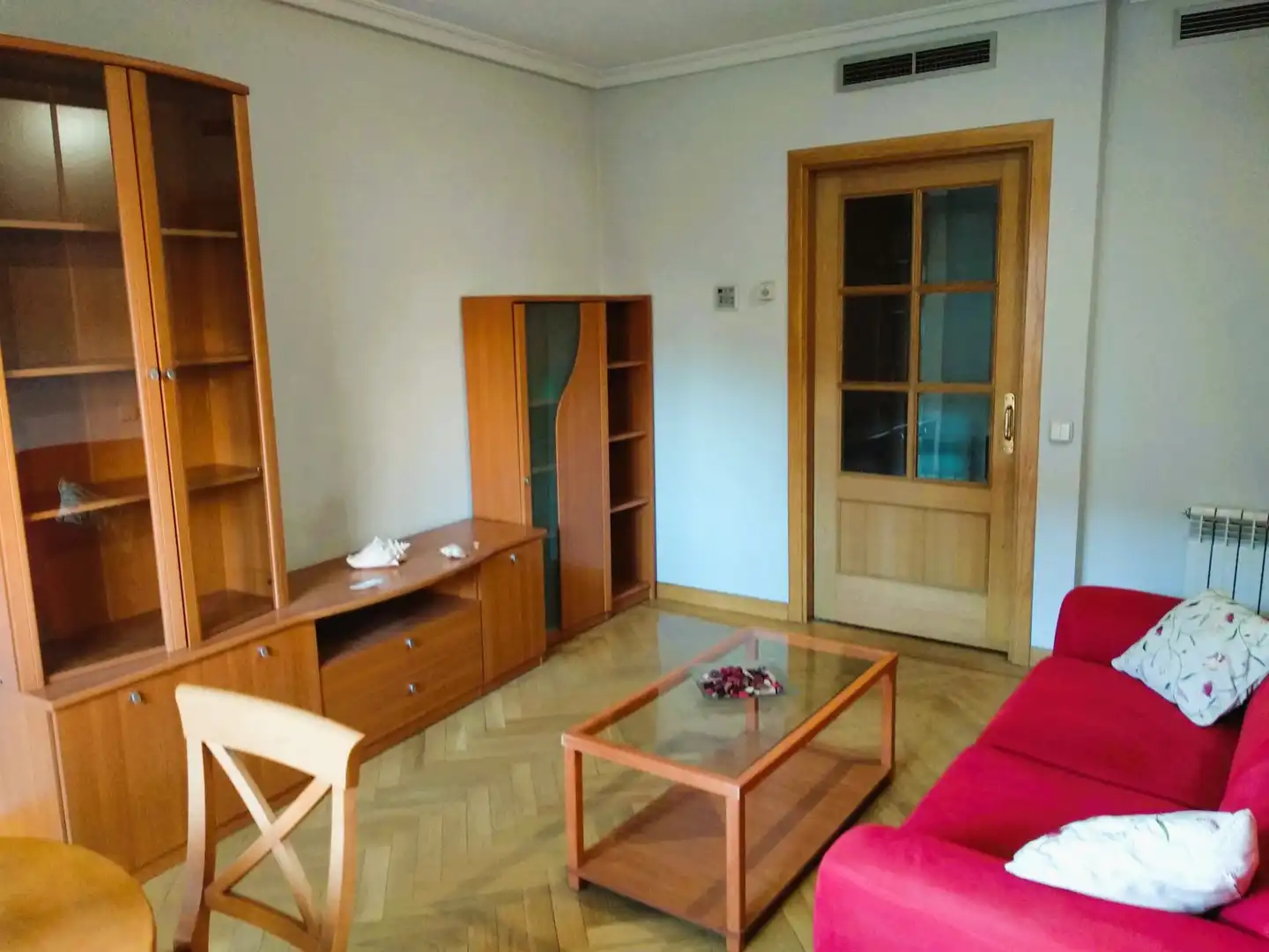 Wohnzimmer von Wohnung zur Miete in Madrid mit Klimaanlage, Heizung und Parkett