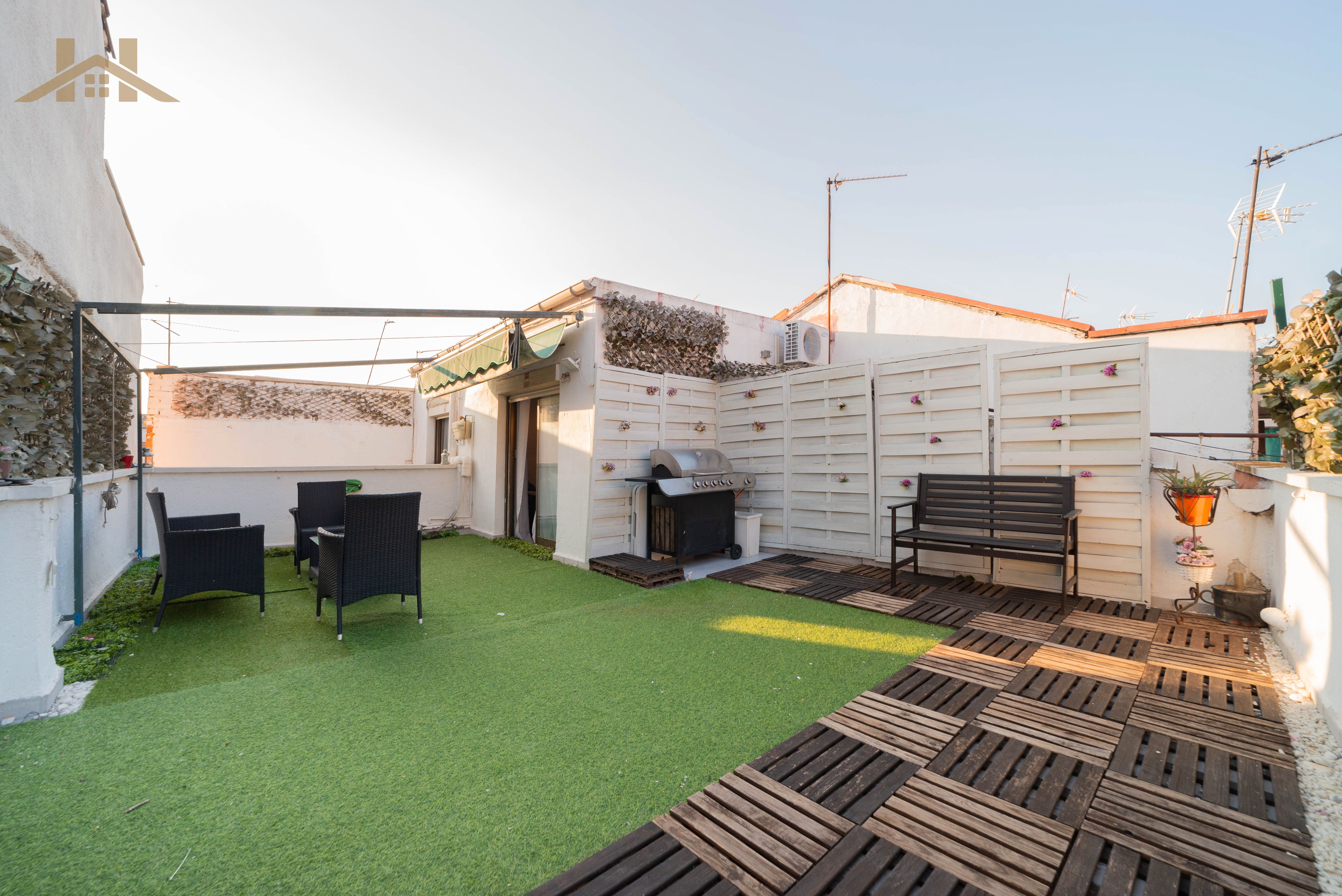 Terrace of Single-family semi-detached for sale in Leganés  with Air Conditioner, Heating and Private garden