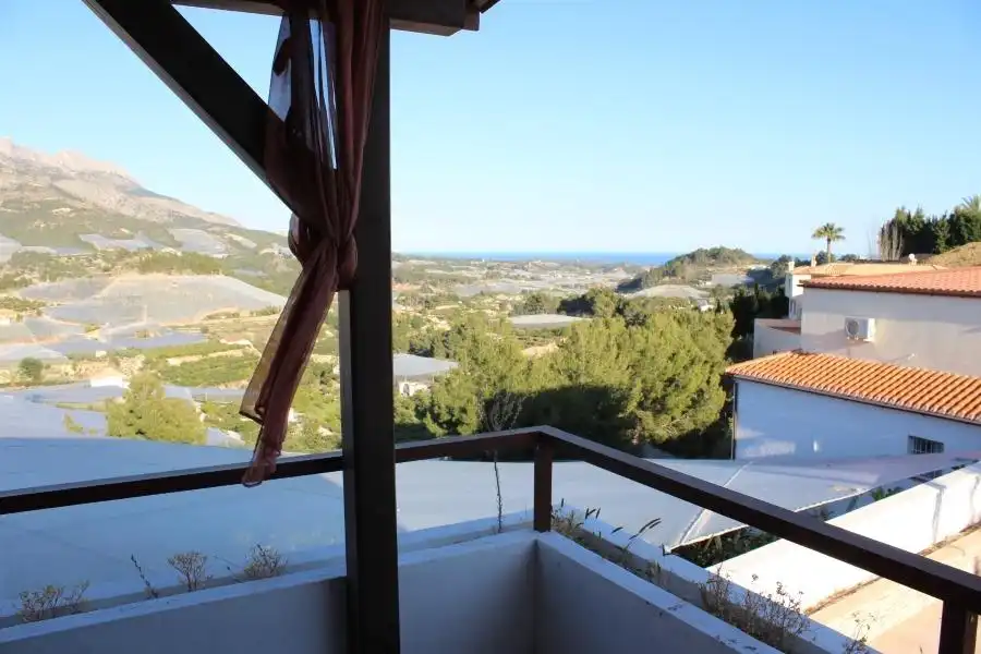 Balcony of Houses for rent in Callosa d'en Sarrià  with Air Conditioner, Heating and Private garden