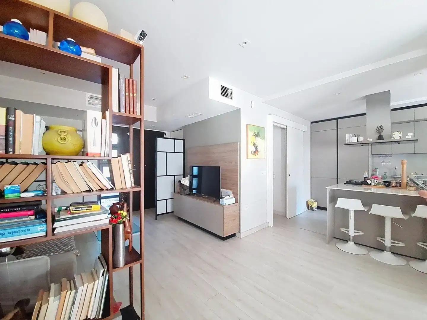 Wohnzimmer von Wohnung zum Verkauf in Mojácar mit Klimaanlage, Terrasse und Gemeinschaftspool