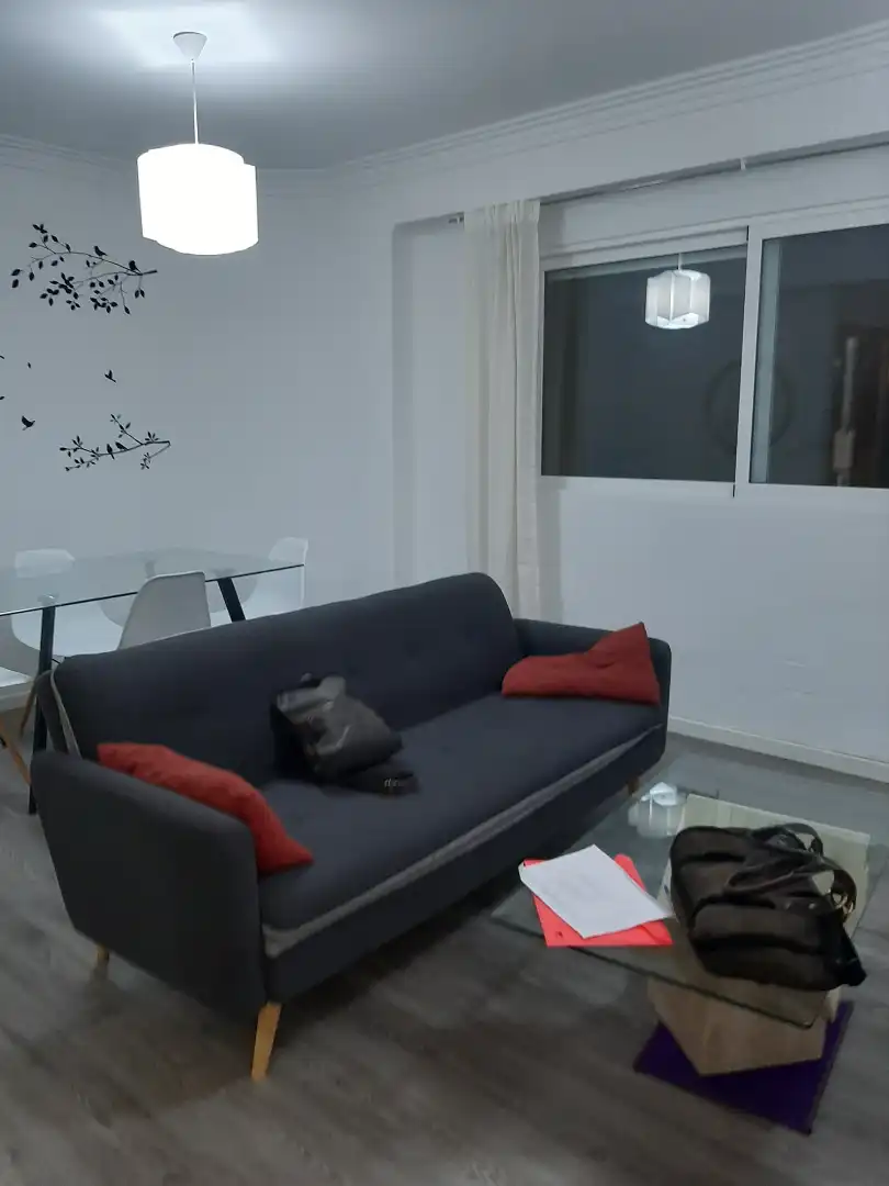 Living room of Flat for sale in Valencia  with Air Conditioner, Parquet flooring and Furnished
