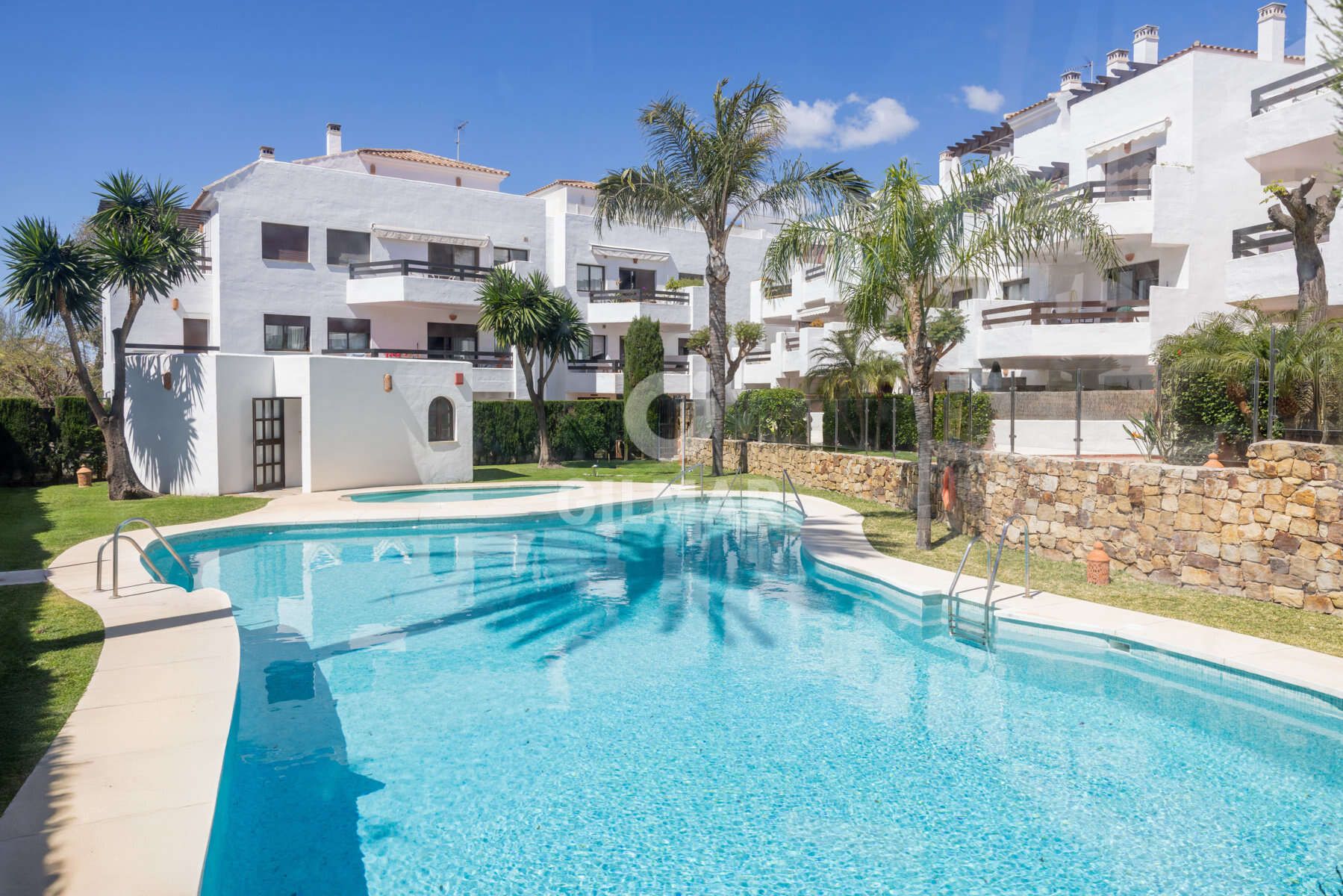 Jardín de Apartamento en venta en Estepona con Calefacción, Jardín privado y Trastero
