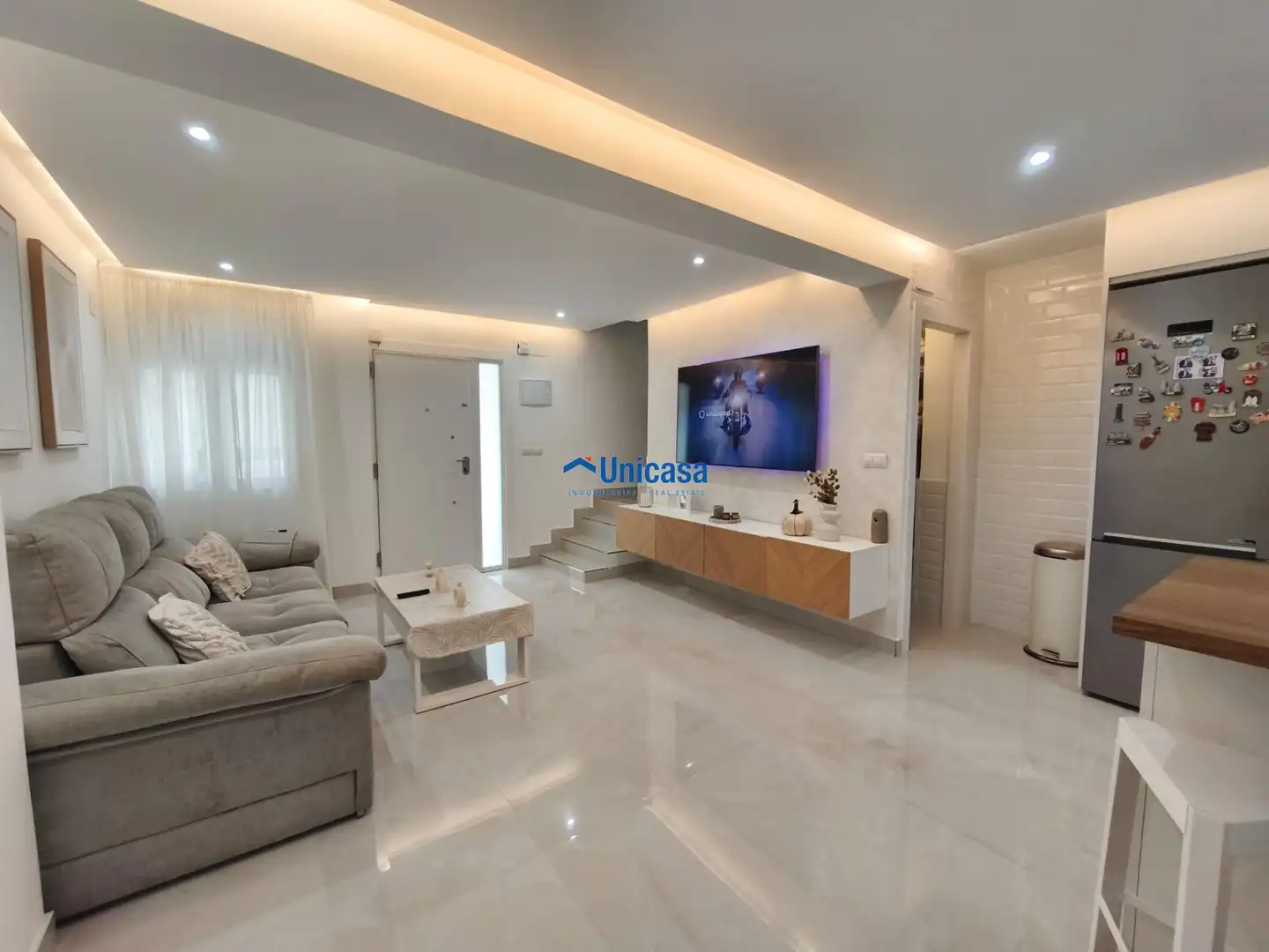 Sala de estar de Casa adosada en venta en Málaga