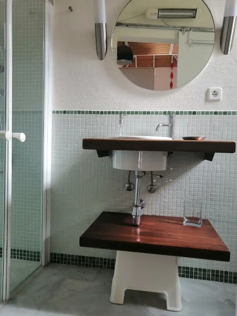 Badezimmer von Loft zur Miete in Sevilla mit Klimaanlage, Heizung und Terrasse