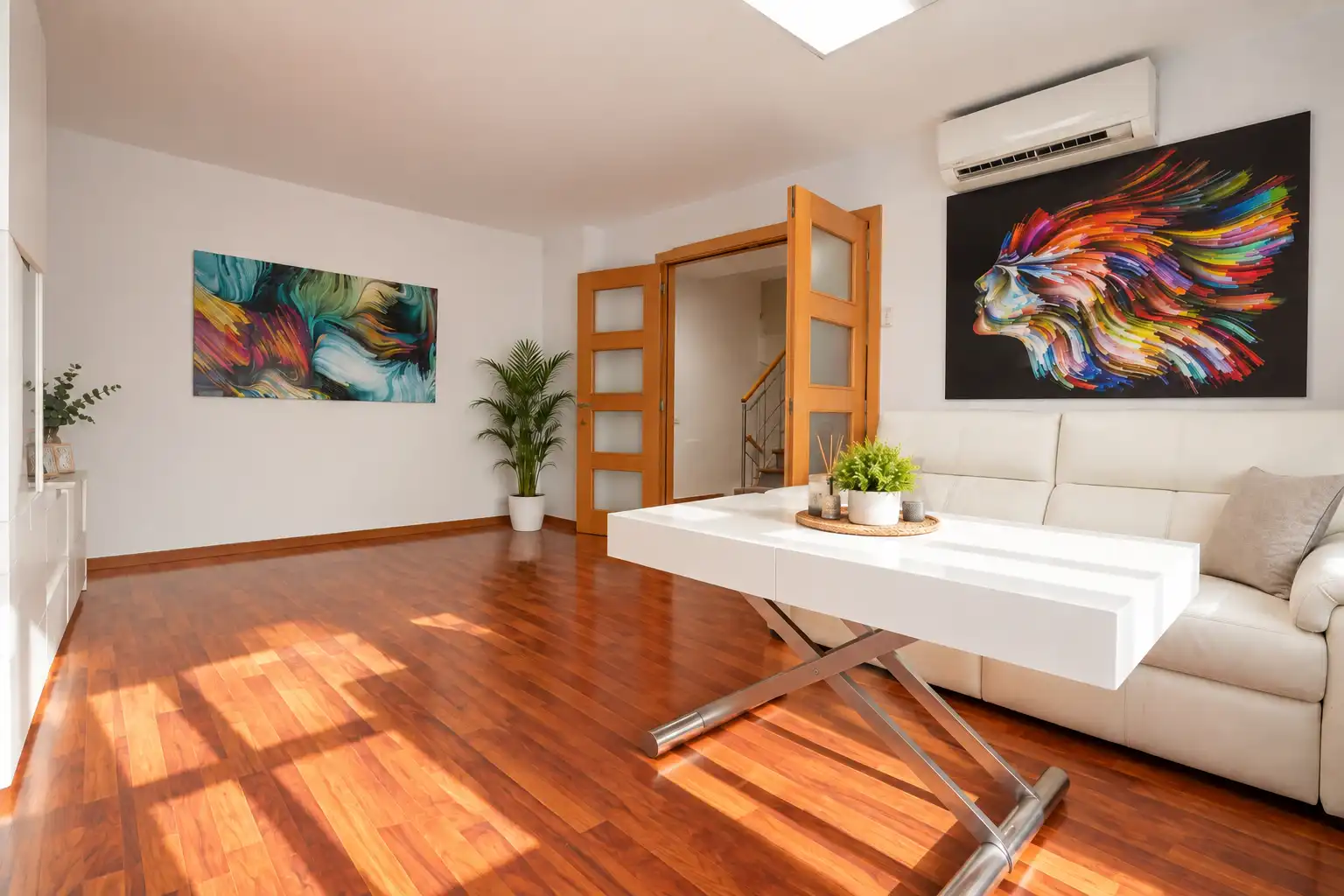 Sala de estar de Dúplex en venta en Calafell con Aire acondicionado, Calefacción y Parquet