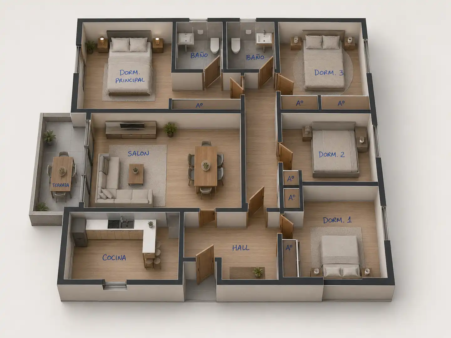 Wohnung zum Verkauf in Pozuelo de Alarcón mit Klimaanlage, Heizung und Terrasse