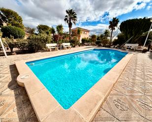 Piscina de Casa o xalet en venda en San Vicente del Raspeig / Sant Vicent del Raspeig amb Aire condicionat, Jardí privat i Terrassa