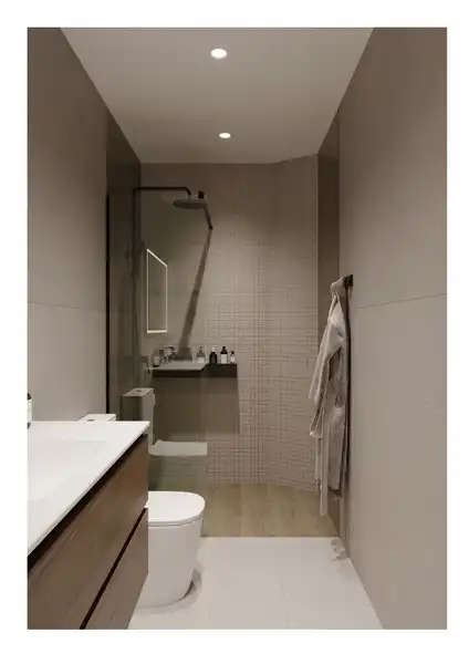 Baño de Apartamento en venta en Benidorm con Aire acondicionado, Piscina y Amueblado