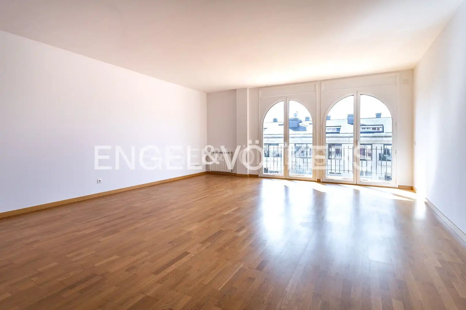 Sala d'estar de Àtic en venda en Sant Quirze del Vallès amb Calefacció, Parquet i Terrassa