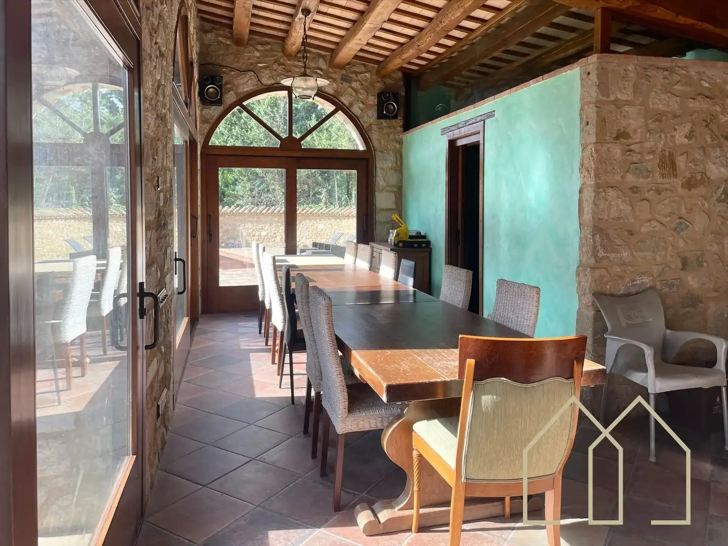 Comedor de Casa o chalet en venta en Sant Joan de Mollet con Aire acondicionado, Calefacción y Jardín privado