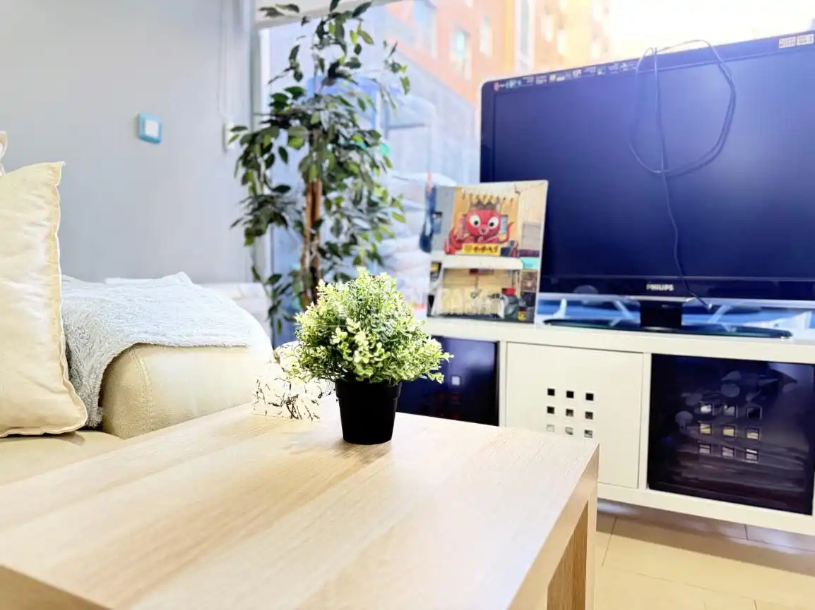 Living room of Flat for sale in Madrid  with Air Conditioner, Heating and Alarm