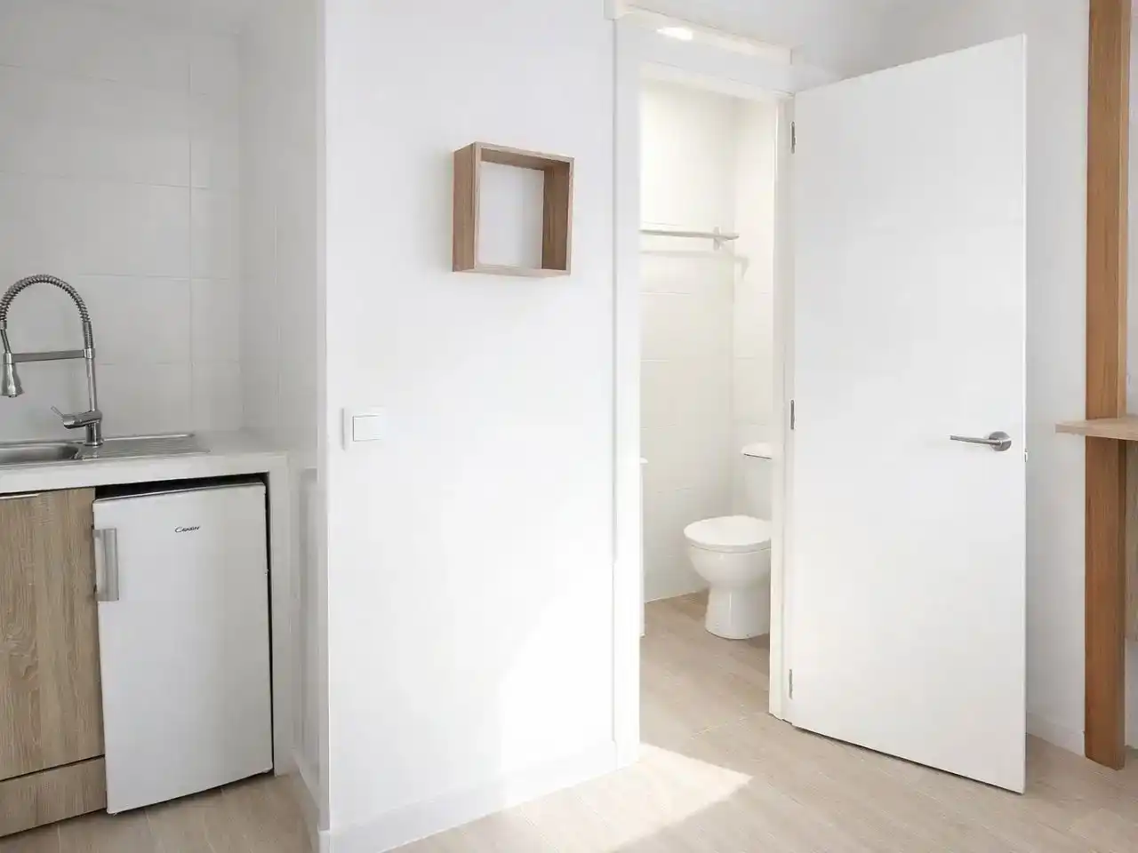Badezimmer von Loft zur Miete in Palamós mit Klimaanlage, Parkett und Möbliert