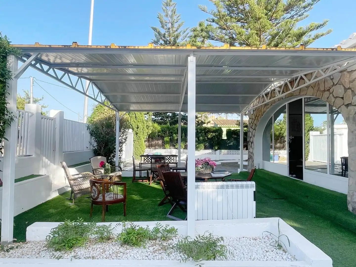 Terrassa de Casa o xalet de lloguer en Dénia amb Aire condicionat, Calefacció i Jardí privat