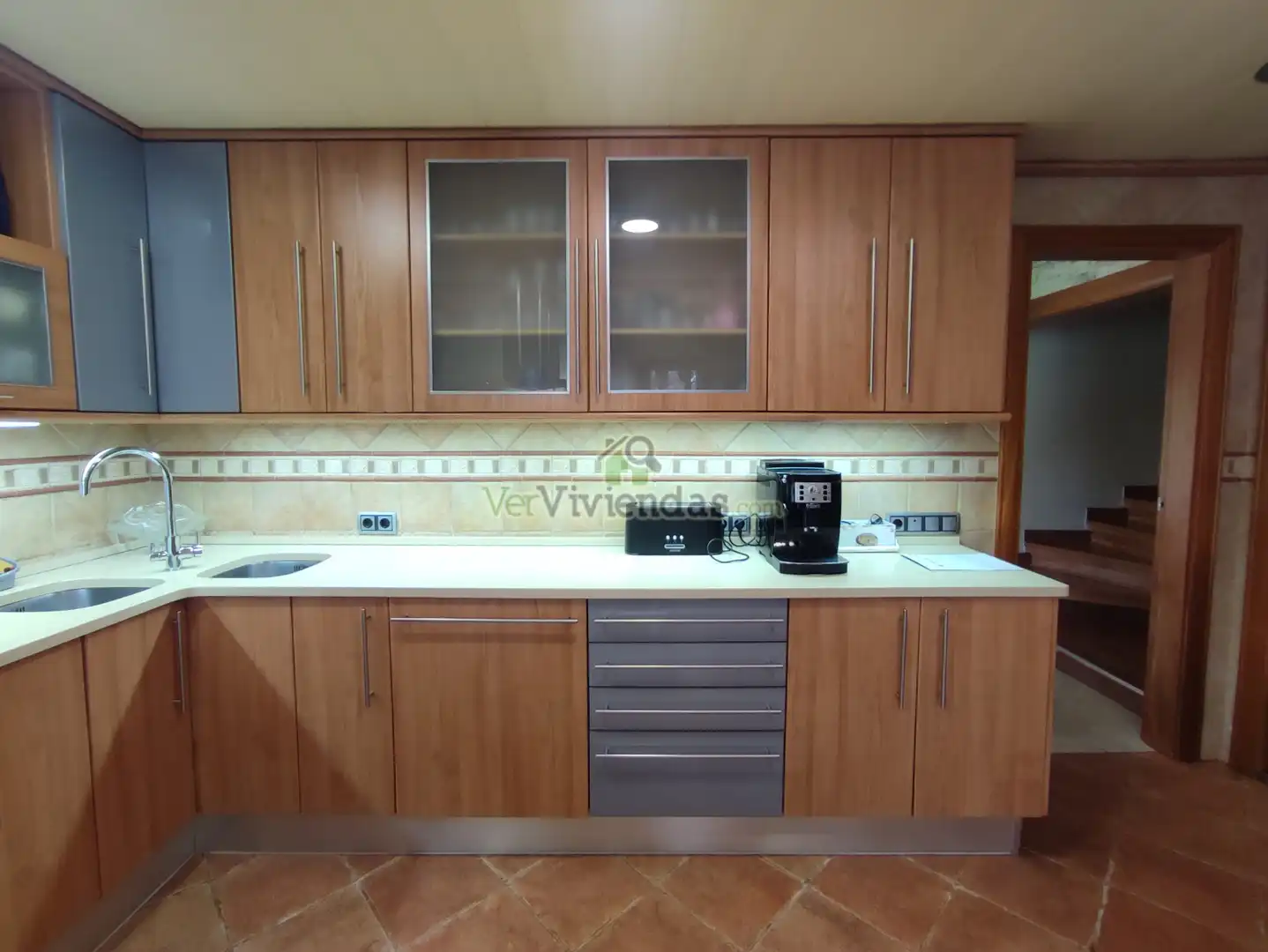 Kitchen of Houses for sale in Vallirana, Barcelona