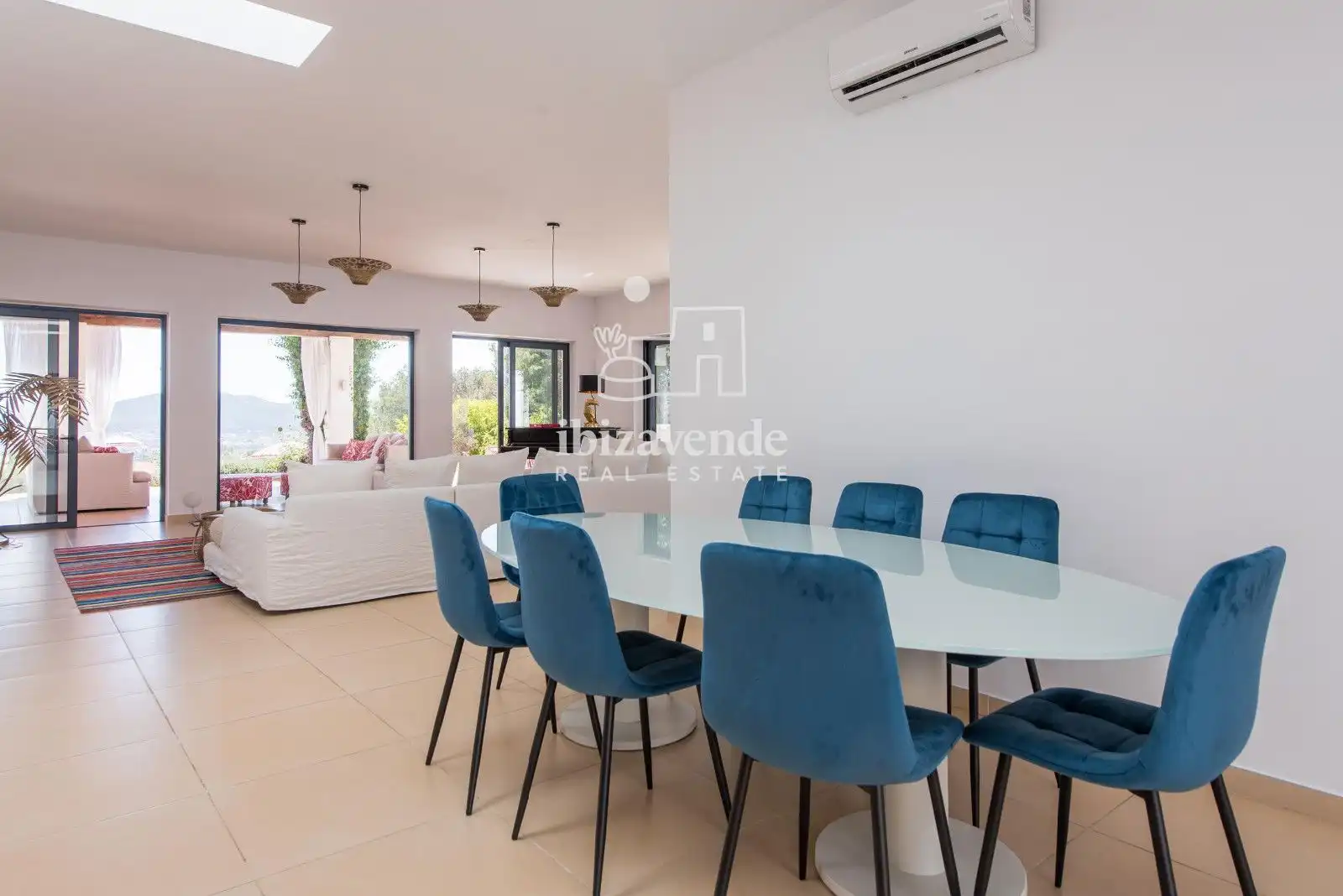Comedor de Casa o chalet de alquiler en Santa Eulària des Riu con Aire acondicionado, Calefacción y Terraza