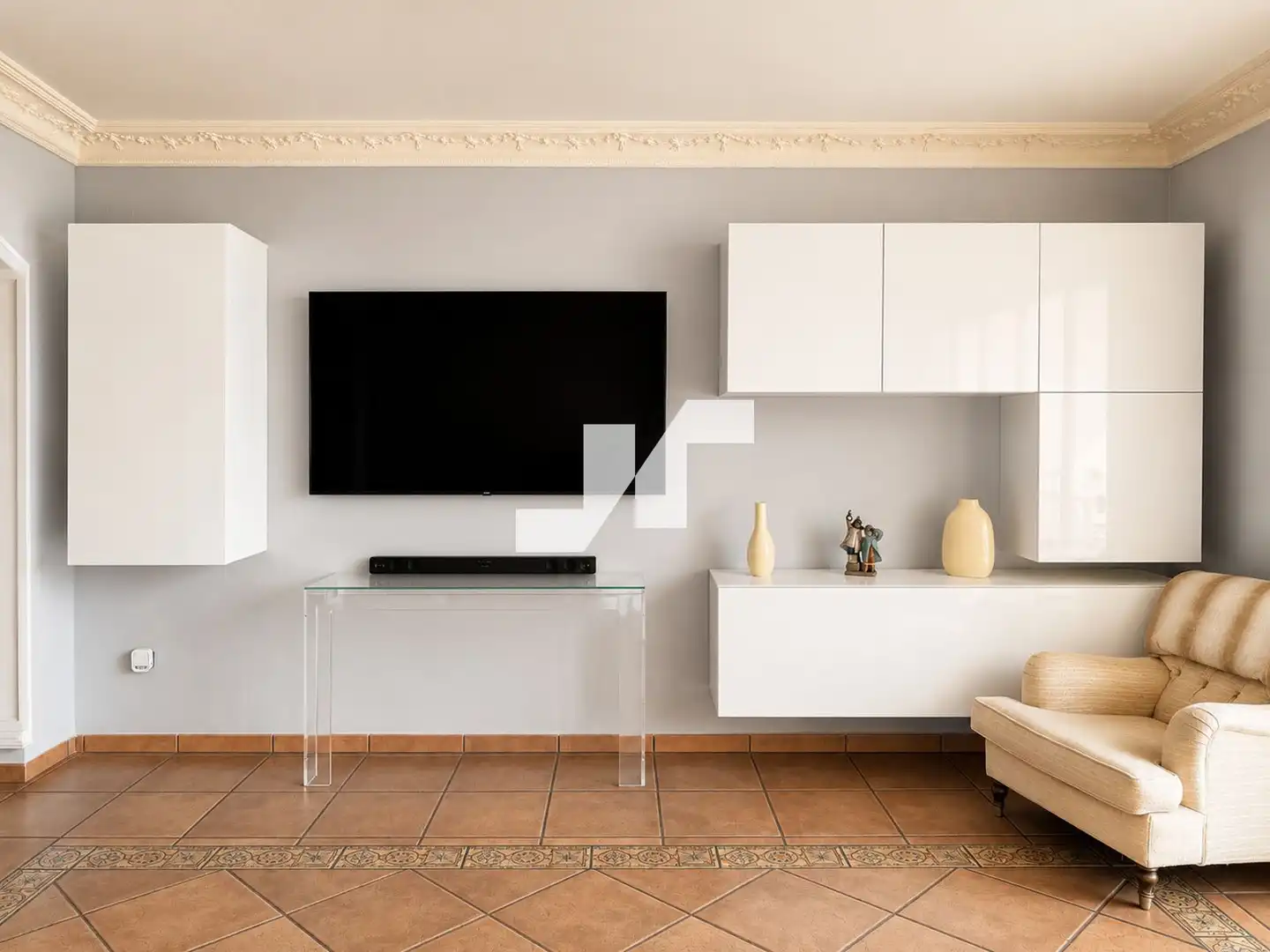 Sala de estar de Piso en venta en Burriana / Borriana con Aire acondicionado, Calefacción y Terraza