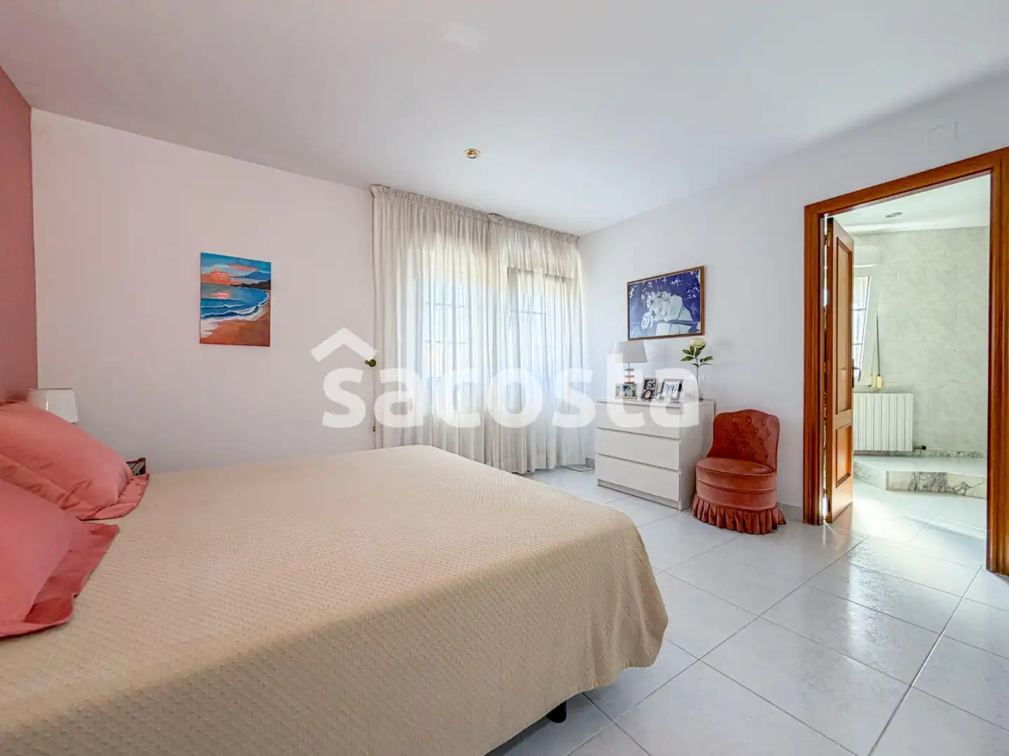Habitación de Casa adosada en venta en Pineda de Mar con Aire acondicionado, Calefacción y Jardín privado