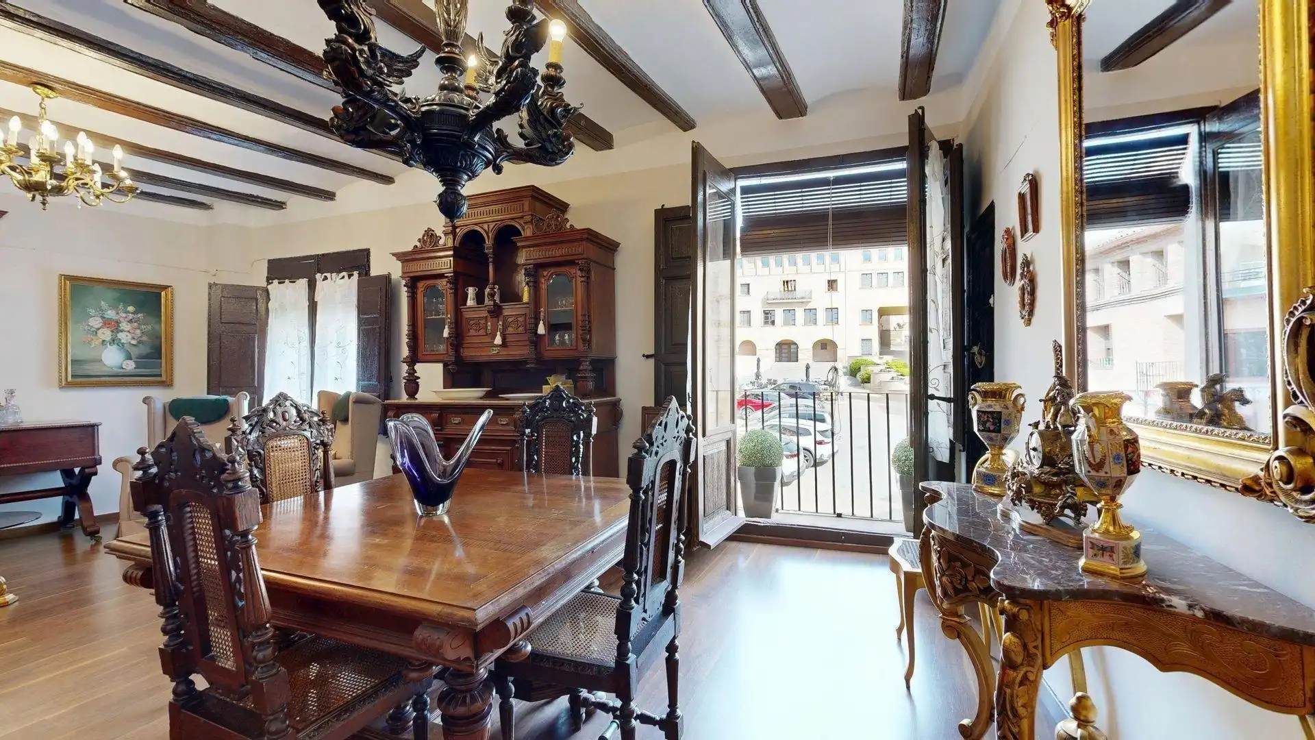 Comedor de Casa o chalet en venta en Magallón con Jardín privado, Terraza y Amueblado