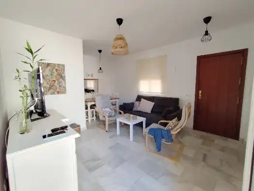 Sala de estar de Piso de alquiler en Sanlúcar de Barrameda con Aire acondicionado, Calefacción y Terraza