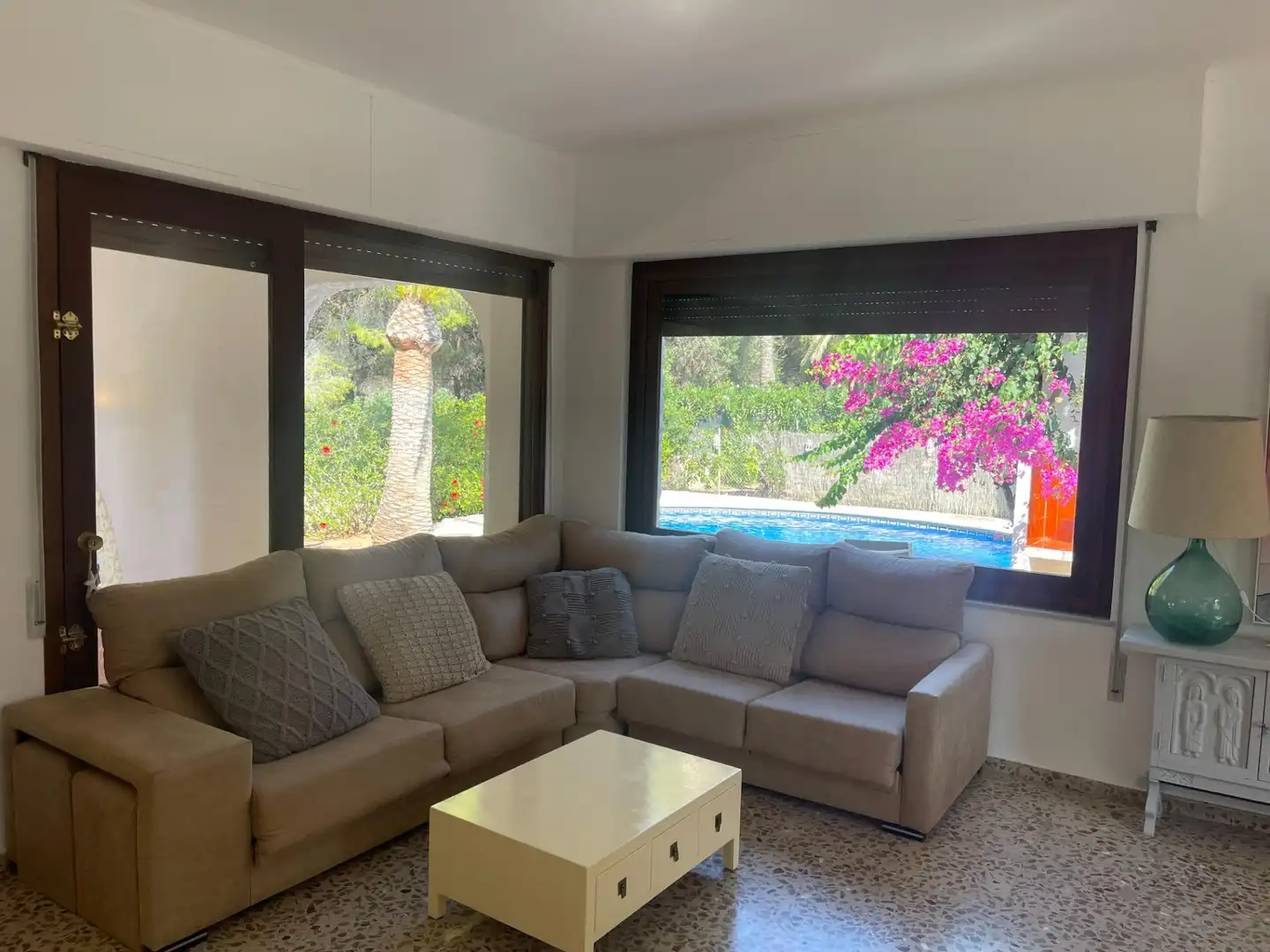 Wohnzimmer von Haus oder Chalet zur Miete in Dénia mit Klimaanlage, Heizung und Privatgarten