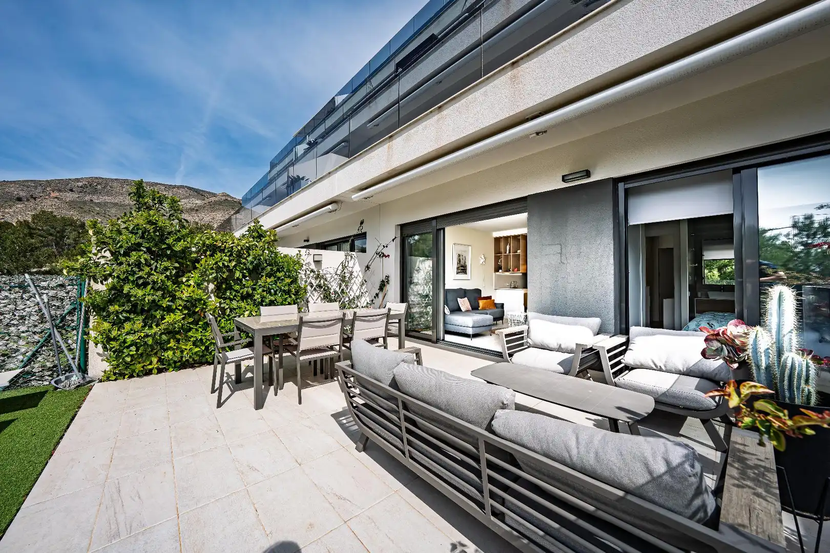 Terrassa de Dúplex en venda en Finestrat amb Aire condicionat, Calefacció i Jardí privat