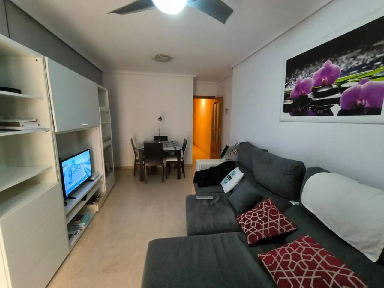 Sala de estar de Apartamento de alquiler en Albacete con Calefacción y Amueblado