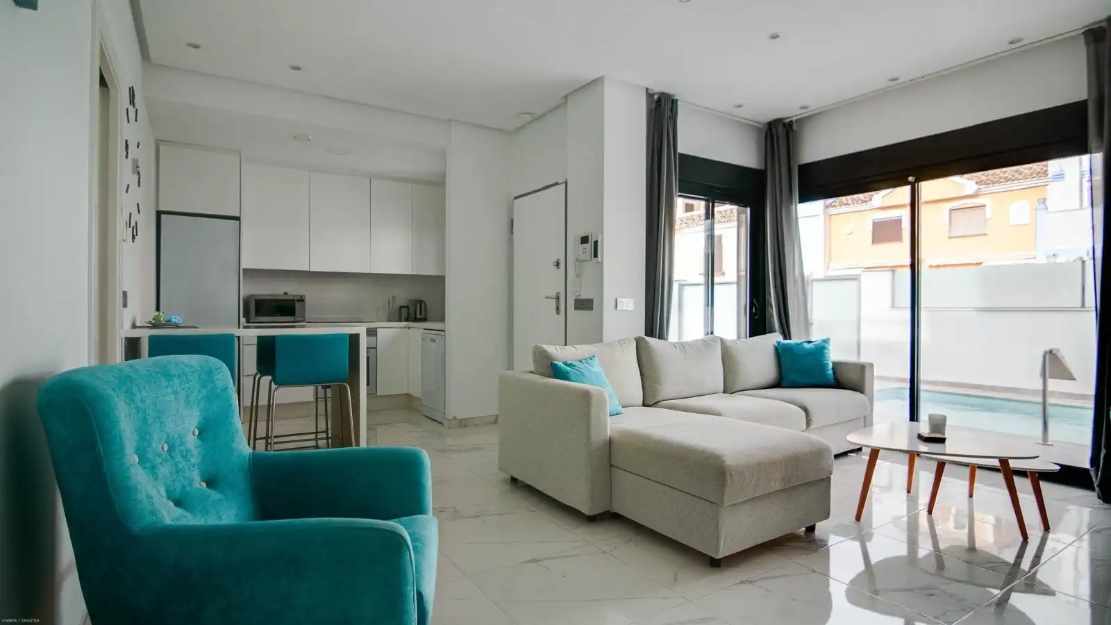 Sala d'estar de Casa o xalet en venda en San Javier amb Aire condicionat, Calefacció i Jardí privat