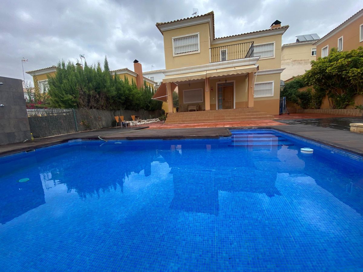 Swimming pool of House or chalet to rent in Aspe  with Air Conditioner, Heating and Terrace