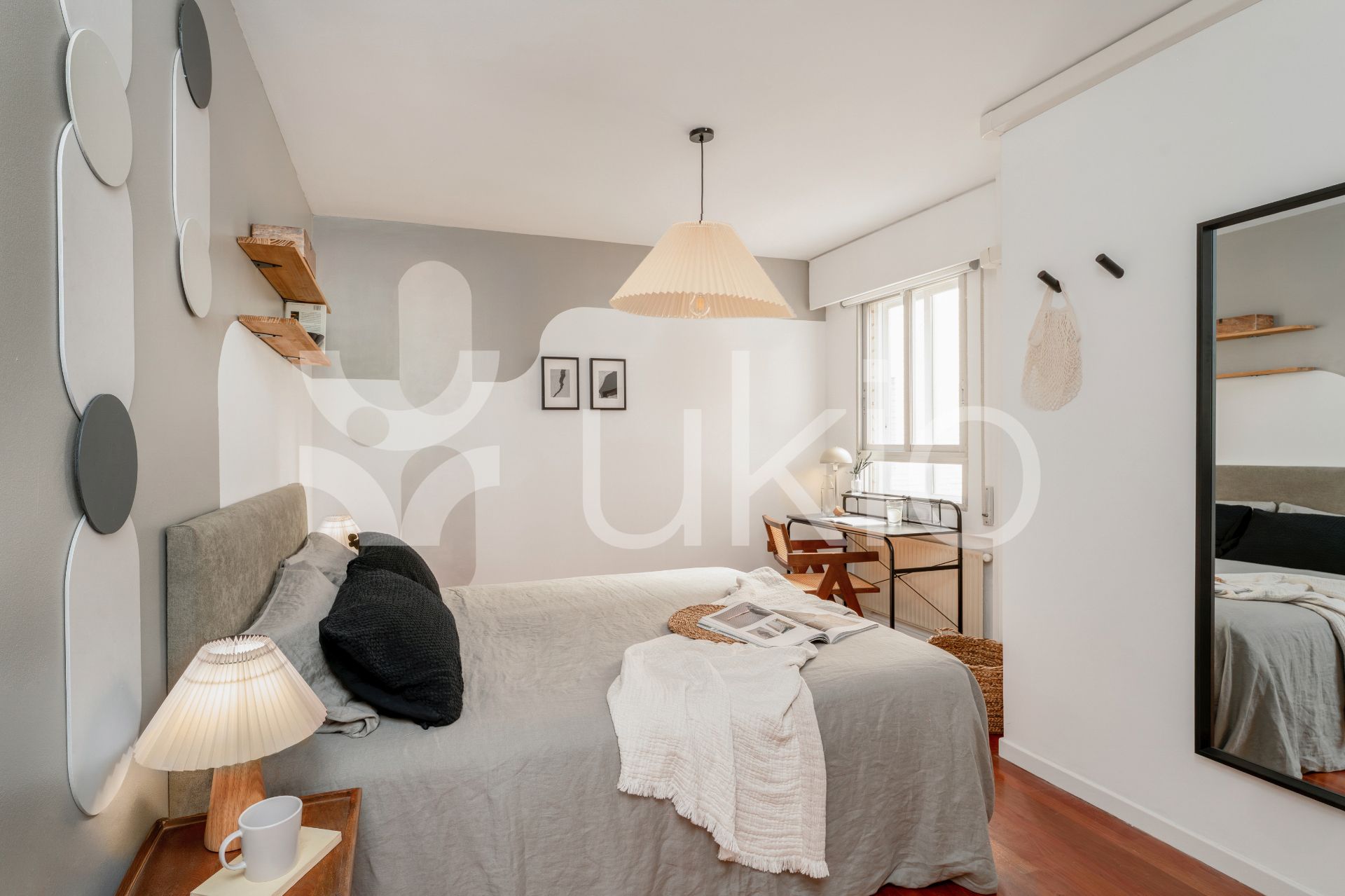 Bedroom of Apartment to rent in  Madrid Capital  with Air Conditioner, Heating and Furnished