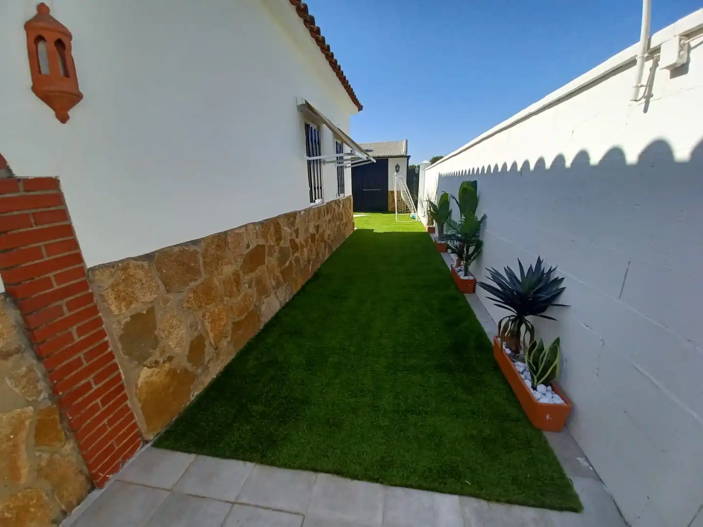 Terrassa de Casa o xalet en venda en Villanueva de la Serena amb Aire condicionat, Jardí privat i Traster