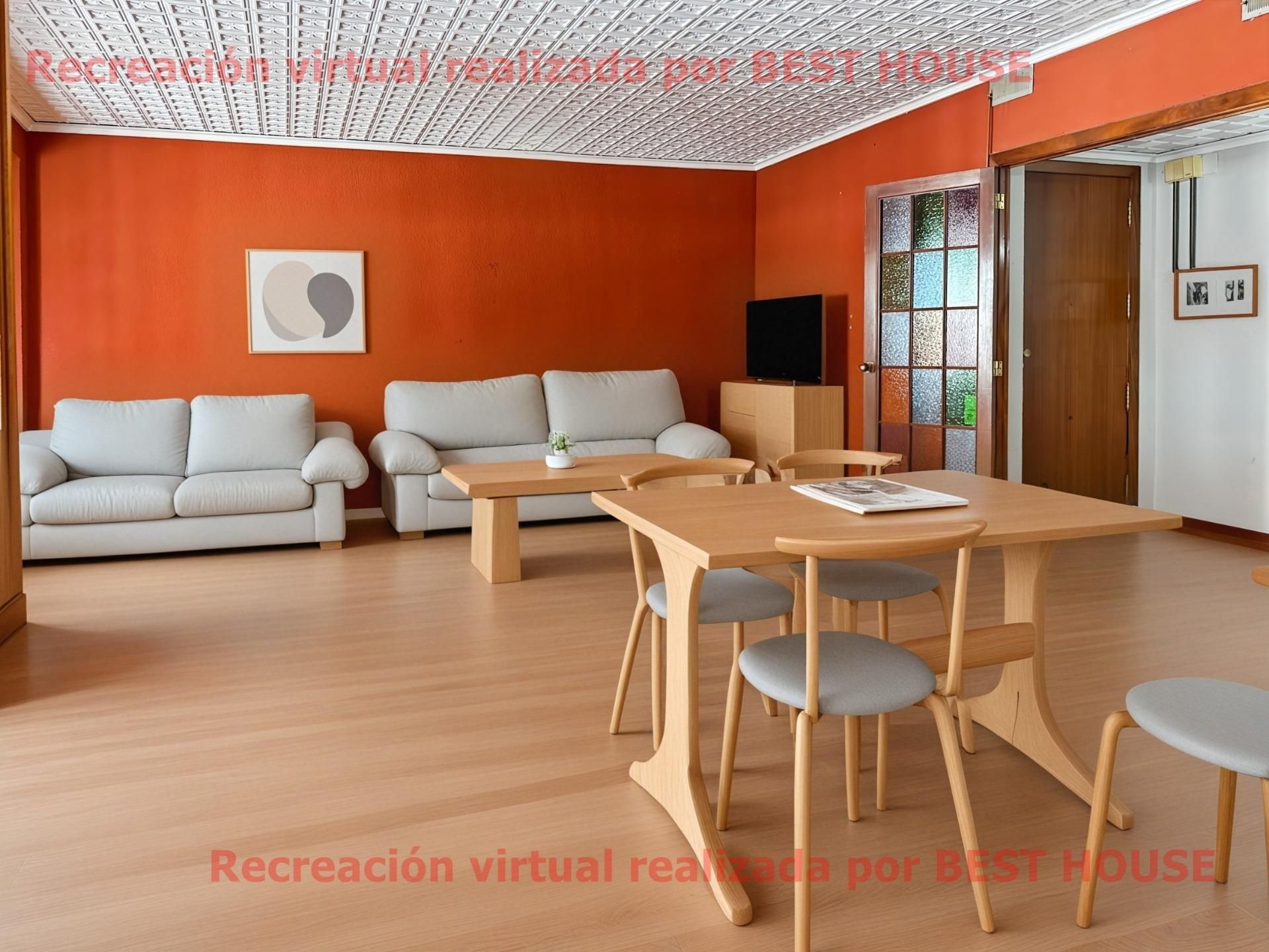 Living room of Flat for sale in Castellón de la Plana / Castelló de la Plana  with Heating, Parquet flooring and Storage room