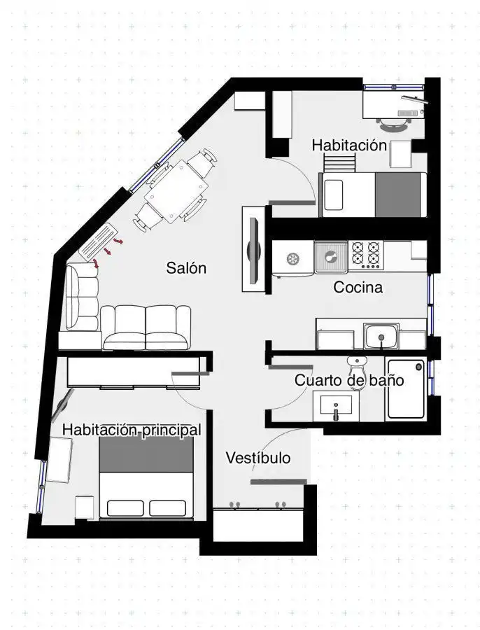Flat with lift to rent in Bailén - Miraflores, imagen 18