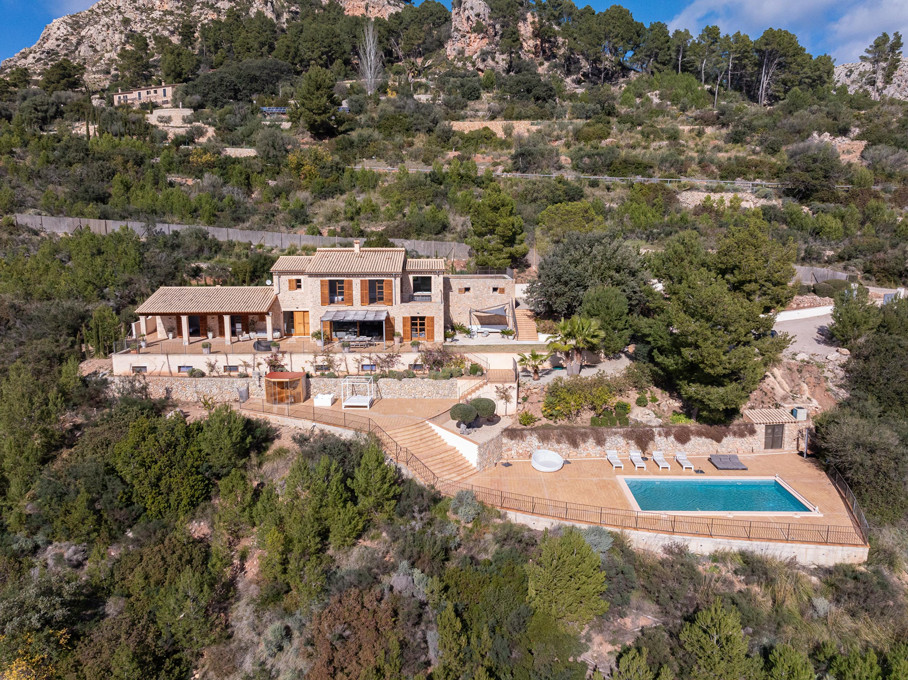 Exterior view of Country house for sale in Andratx  with Air Conditioner, Private garden and Terrace