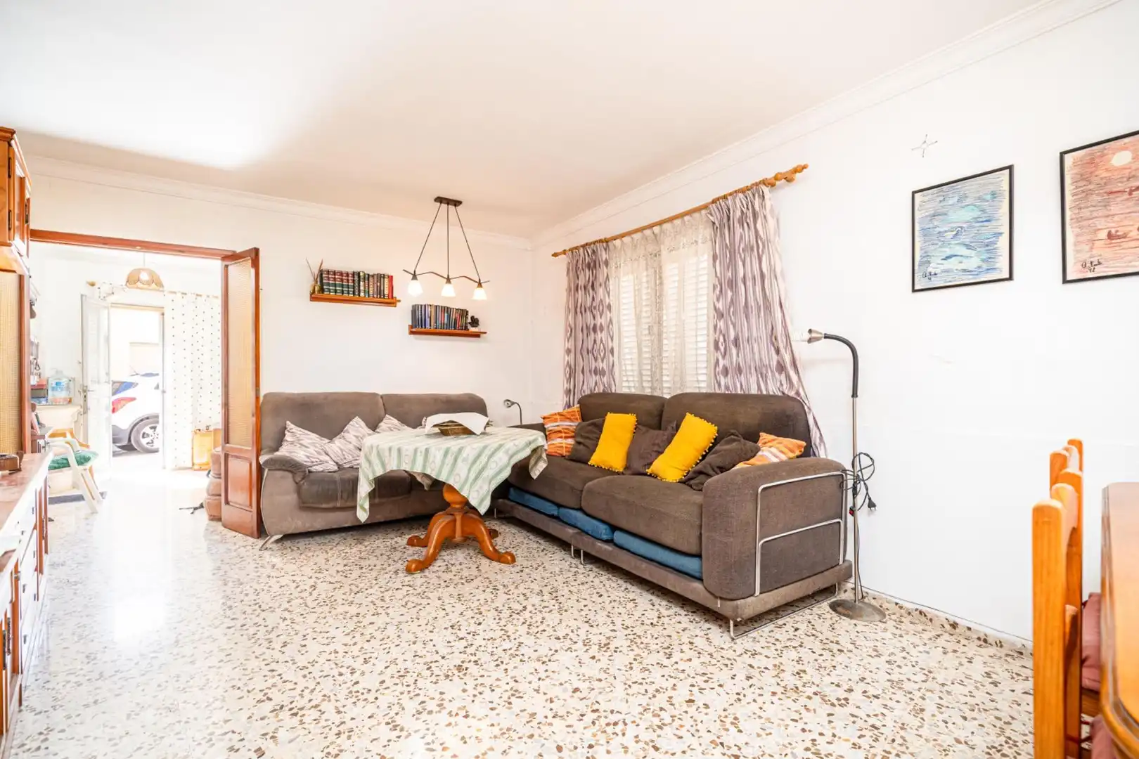 Sala de estar de Finca rústica en venta en Inca