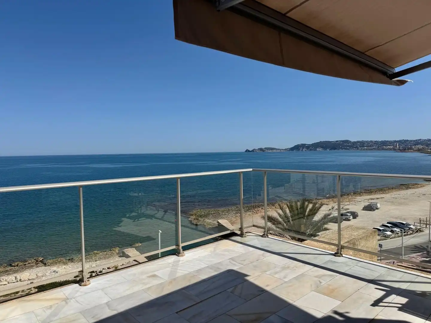 Terrasse von Dachboden zur Miete in Jávea / Xàbia mit Klimaanlage, Heizung und Terrasse