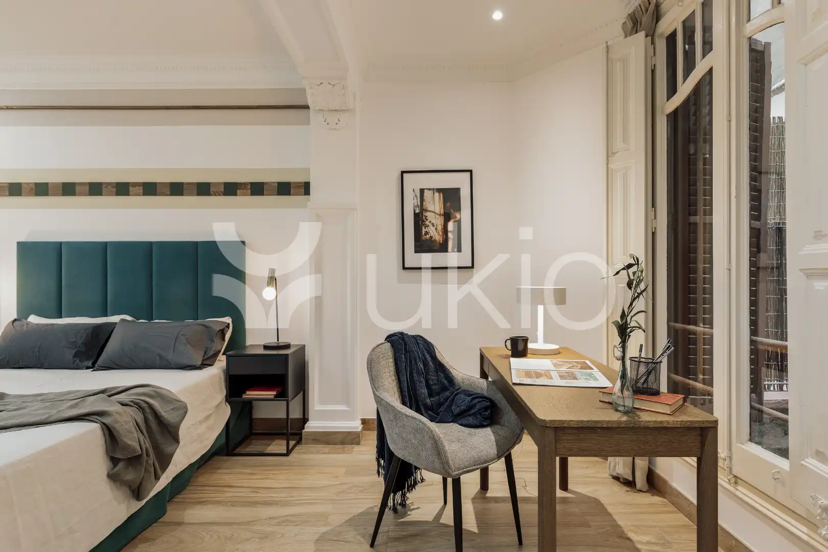 Habitación de Apartamento de alquiler en Barcelona con Aire acondicionado, Calefacción y Terraza