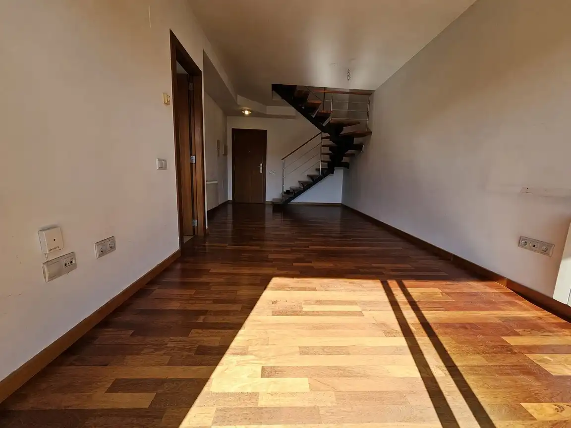 Sala de estar de Dúplex en venta en Terrassa con Calefacción, Parquet y Terraza