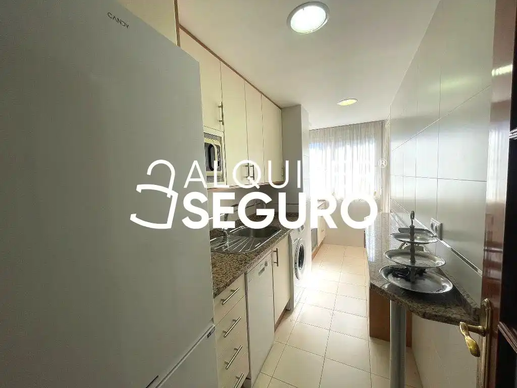 Cuina de Pis de lloguer en Madrid amb Aire condicionat, Calefacció i Terrassa