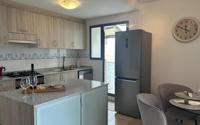 Kitchen of Flat for sale in Calpe / Calp  with Air Conditioner, Furnished and Oven