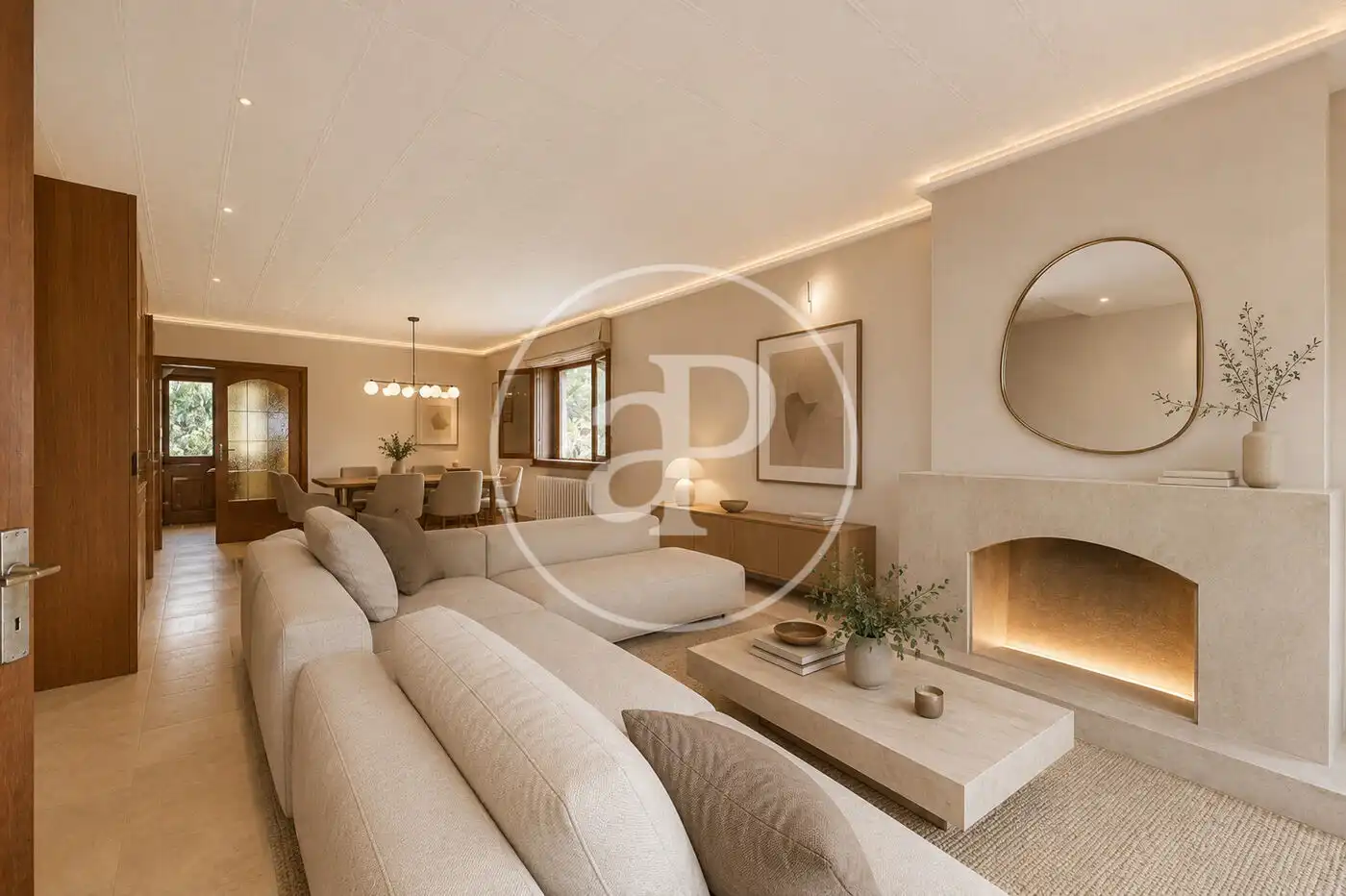 Sala d'estar de Casa o xalet en venda en Calvià amb Aire condicionat, Calefacció i Jardí privat