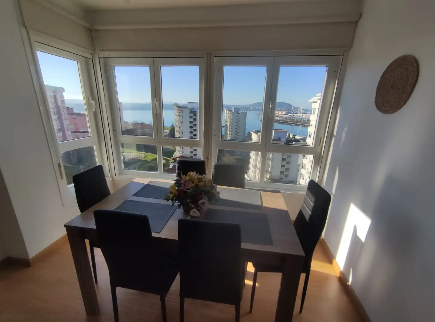 Esszimmer von Wohnung zum Verkauf in Ferrol mit Heizung, Parkett und Möbliert