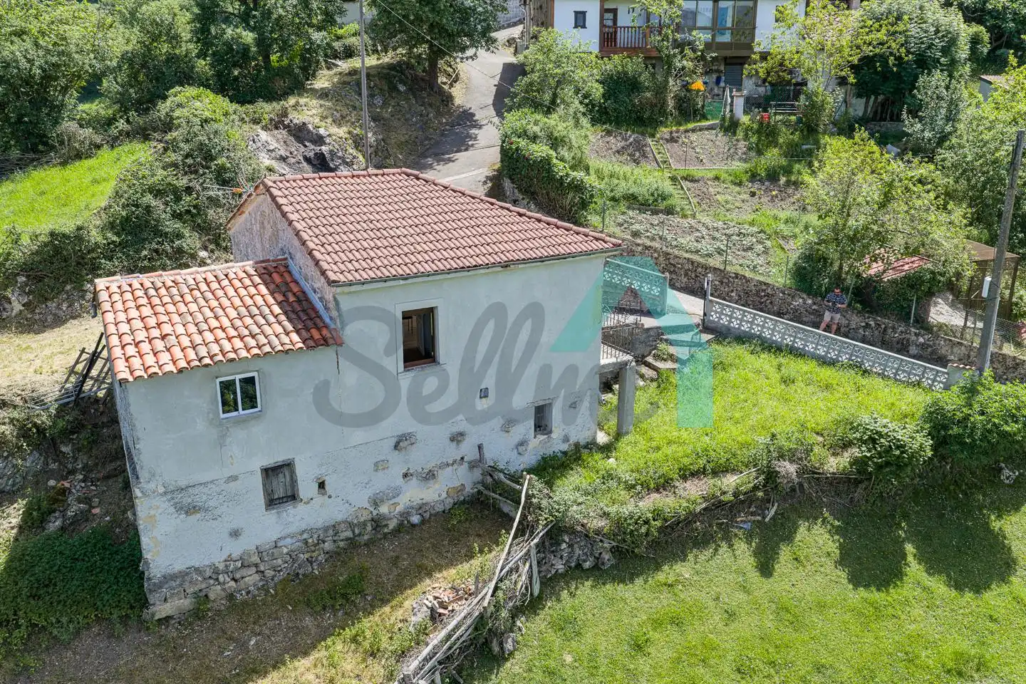 Vista exterior de Casa o chalet en venta en Laviana con Jardín privado, Parquet y Terraza