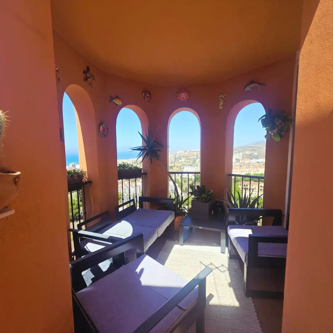 Terrasse von Wohnung zum Verkauf in Rincón de la Victoria mit Klimaanlage, Heizung und Terrasse