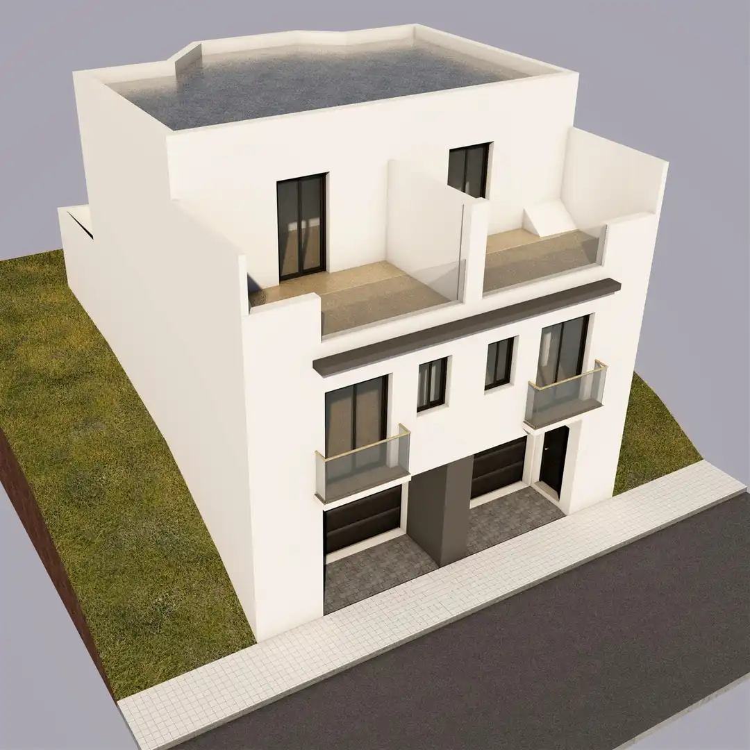 Vista exterior de Casa adosada en venta en Cártama