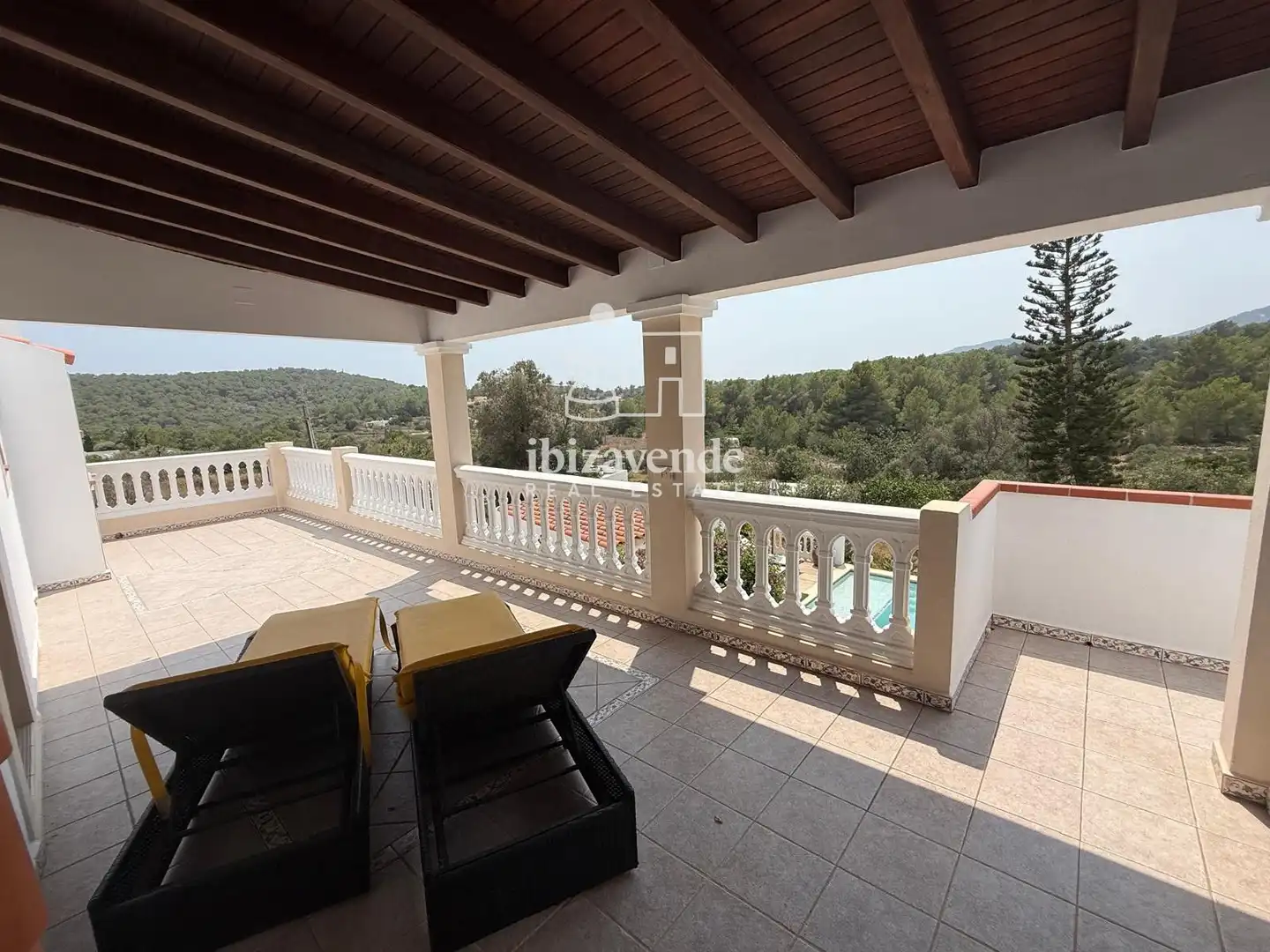 Vista exterior de Casa o chalet de alquiler en Sant Josep de sa Talaia con Piscina y Amueblado