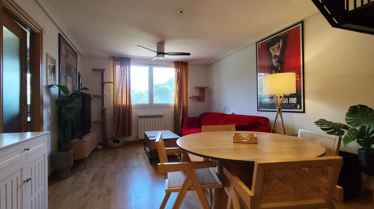 Sala de estar de Piso de alquiler en Villamediana de Iregua con Calefacción, Parquet y Terraza