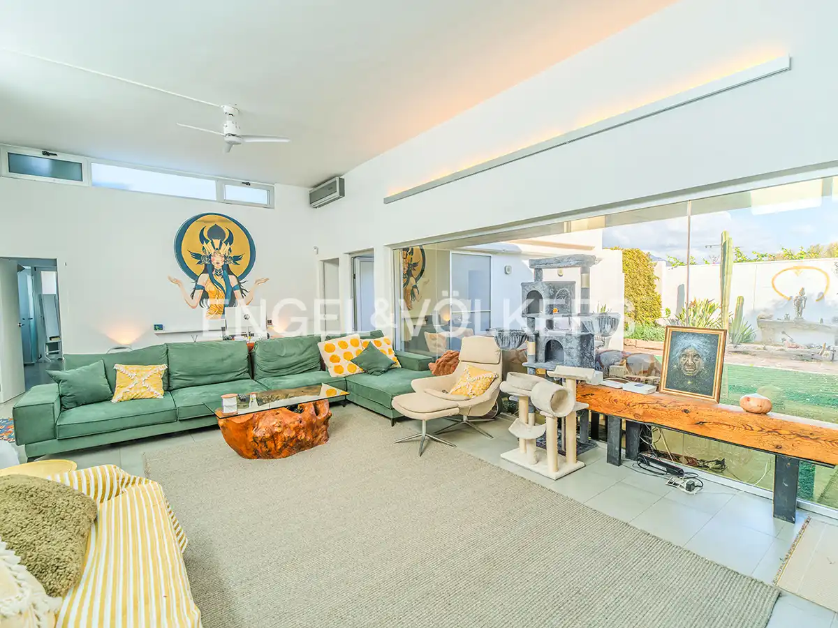 Sala de estar de Casa o chalet en venta en Mutxamel con Aire acondicionado, Calefacción y Jardín privado
