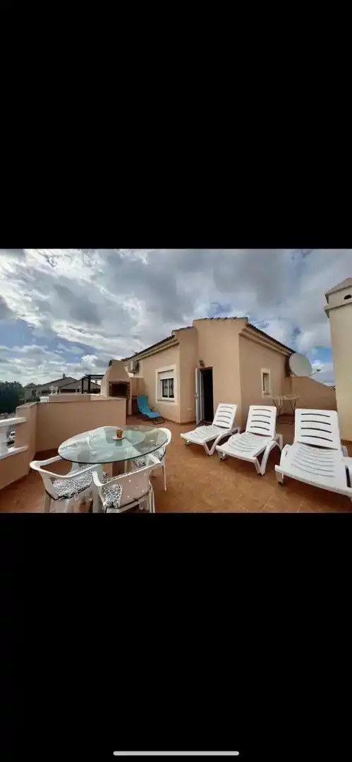 Terrasse von Maisonette zur Miete in Orihuela mit Klimaanlage, Möbliert und Ofen