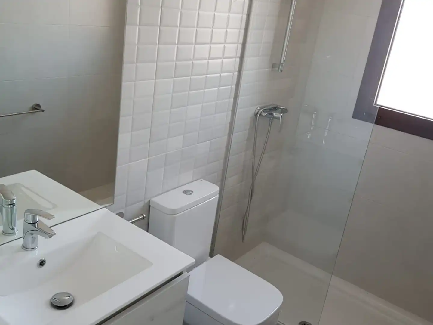 Baño de Ático de alquiler en Murcia con Aire acondicionado, Terraza y Amueblado