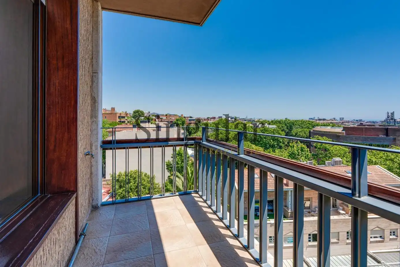 Balcony of Flat for rent in Barcelona  with Heating, Private garden and Terrace
